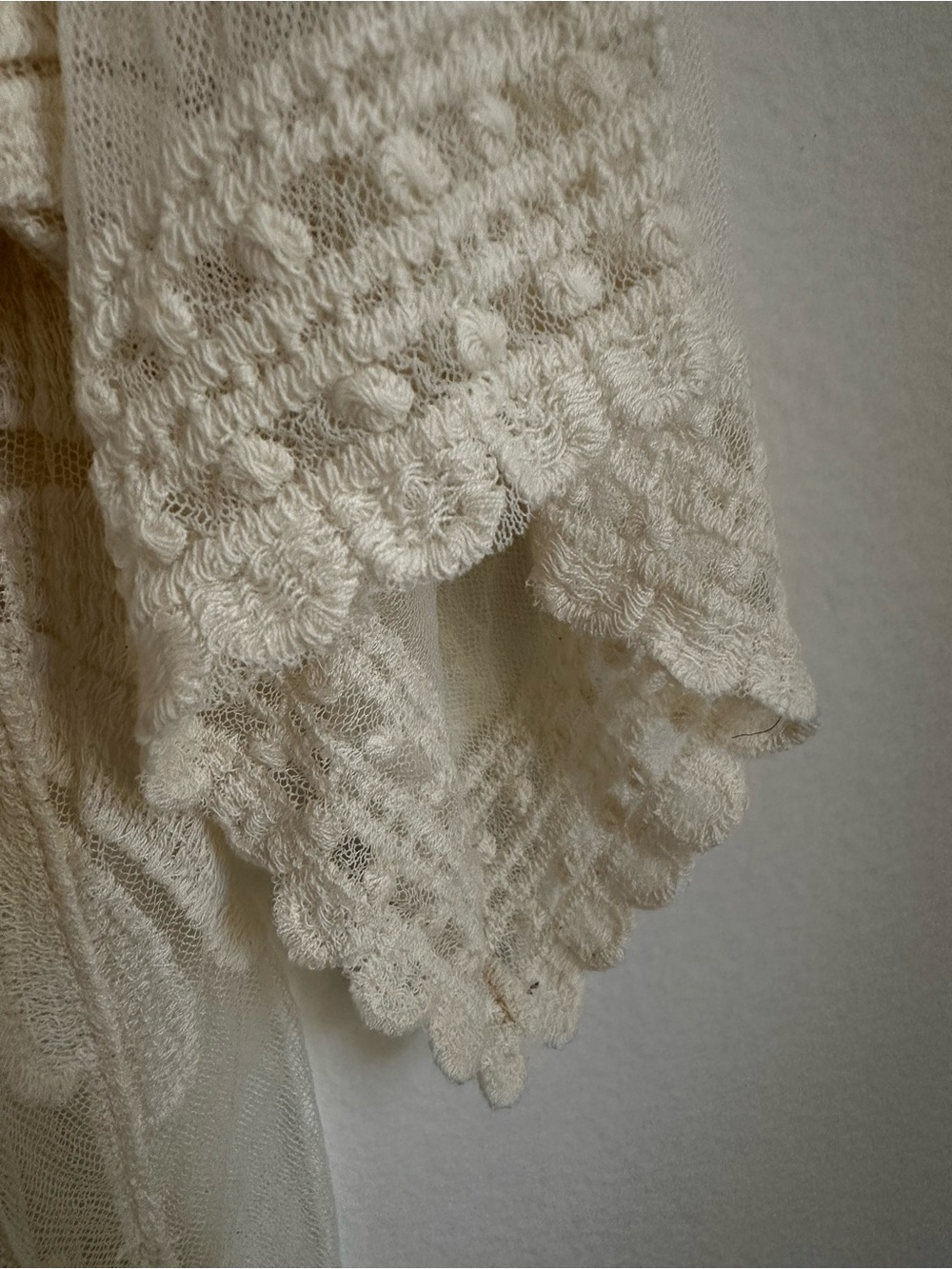 Rebellion Cream Crochet Lace Kimono - Picture 6 of 6